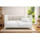 Παπλωματοθήκη Βρεφική Κούνιας Bebe Whimsical Mountainside 588 White-Grey Cotton Dimcol (120x160) 1Τεμ