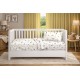 Παπλωματοθήκη Βρεφική Κούνιας Bebe Happy Safari 713 White-Grey Cotton Dimcol (120x160) 1Τεμ