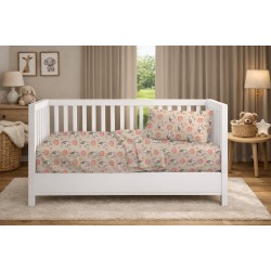 Παπλωματοθήκη Βρεφική Κούνιας Bebe Floating Bunny 714 Beige-Salmon Cotton Dimcol (120x160) 1Τεμ Παπλωματοθήκη Βρεφική Κούνιας Bebe Floating Bunny 714 Beige-Salmon Cotton Dimcol (120x160) 1Τεμ