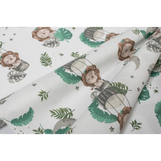 Πάνα Χασέ Bebe Lion 534 Green Cotton Dimcol (80x80) 1Τεμ