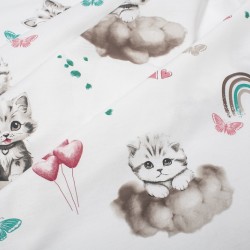 Πάνα Χασέ Bebe Kitten 560 Petrol Cotton Dimcol (80x80) 1Τεμ