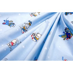 Πάνα Χασέ Bebe Bear's Playtime 591 Sky Blue Cotton Dimcol (80x80) 1Τεμ