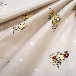 Πάνα Χασέ Bebe Bear's Playtime 592 Beige Cotton Dimcol (80x80) 1Τεμ