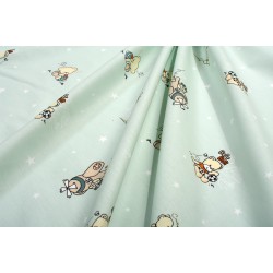 Πάνα Χασέ Bebe Bear's Playtime 593 Mint Cotton Dimcol (80x80) 1Τεμ