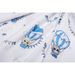 Πάνα Χασέ Bebe The Floating Zoo 596 White-Blue Cotton Dimcol (80x80) 1Τεμ Πάνα Χασέ Bebe The Floating Zoo 596 White-Blue Cotton Dimcol (80x80) 1Τεμ