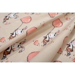Πάνα Χασέ Bebe Floating Bunny 714 Beige-Salmon Cotton Dimcol (80x80) 1Τεμ Πάνα Χασέ Bebe Floating Bunny 714 Beige-Salmon Cotton Dimcol (80x80) 1Τεμ