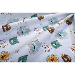 Πάνα Χασέ Bebe Big Cats 28 Light Aqua Cotton Dimcol (80x80) 1Τεμ