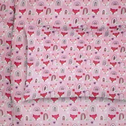 Μαξιλαροθήκη Βρεφική Κούνιας Bebe Fox 525 Pink Cotton Dimcol (35x45) 1Τεμ Μαξιλαροθήκη Βρεφική Κούνιας Bebe Fox 525 Pink Cotton Dimcol (35x45) 1Τεμ