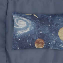 Μαξιλαροθήκη Βρεφική Κούνιας Bebe Milky Way 185 Blue Cotton Dimcol (35x45) 1Τεμ