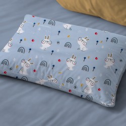 Μαξιλαροθήκη Βρεφική Κούνιας Bebe Rabbit Garden 584 Sky Blue Cotton Dimcol (35x45) 1Τεμ Μαξιλαροθήκη Βρεφική Κούνιας Bebe Rabbit Garden 584 Sky Blue Cotton Dimcol (35x45) 1Τεμ