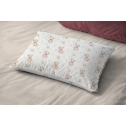 Μαξιλαροθήκη Βρεφική Κούνιας Baby Newborn Bear 716 White-Beige Cotton Dimcol (35x45) 1Τεμ Μαξιλαροθήκη Βρεφική Κούνιας Baby Newborn Bear 716 White-Beige Cotton Dimcol (35x45) 1Τεμ
