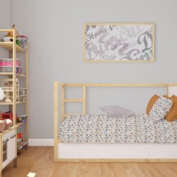 Κατωσέντονο Κούνιας Bebe Forest Fox 527 Grey Cotton Dimcol (70x140+15) Με Λάστιχο 1Τεμ