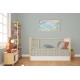 Κατωσέντονο Κούνιας Bebe Forest Fox 528 Pale Cyan Cotton Dimcol (70x140+15) Με Λάστιχο 1Τεμ