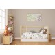 Κατωσέντονο Κούνιας Bebe Countryside 580 White-Mint Cotton Dimcol (70x140+15) Με Λάστιχο 1Τεμ