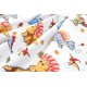Κατωσέντονο Κούνιας Bebe Dinosaur 519 White-Blue Cotton Dimcol (70x140+15) Με Λάστιχο 1Τεμ