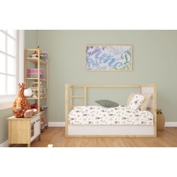 Κατωσέντονο Κούνιας Bebe Cloudy Bear 581 White-Olive Cotton Dimcol (70x140+15) Με Λάστιχο 1Τεμ Κατωσέντονο Κούνιας Bebe Cloudy Bear 581 White-Olive Cotton Dimcol (70x140+15) Με Λάστιχο 1Τεμ