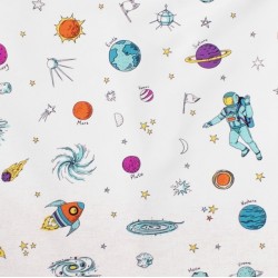 Σεντόνι Λίκνου Bebe Space 188 White Cotton Dimcol (80x110) 1Τεμ