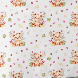 Σεντόνι Λίκνου Bebe Lion Cub 530 Beige Cotton Dimcol (80x110) 1Τεμ