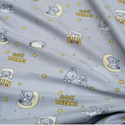 Σεντόνι Λίκνου Bebe Sweet Dreams 552 Grey Cotton Dimcol (80x110) 1Τεμ
