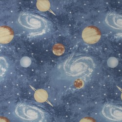 Σεντόνι Λίκνου Bebe Milky Way 185 Blue Cotton Dimcol (80x110) 1Τεμ