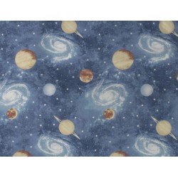 Σεντόνι Λίκνου Bebe Milky Way 185 Blue Cotton Dimcol (80x110) 1Τεμ