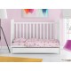 Σεντόνια Βρεφικά Κούνιας Σετ Bebe Sweet Dreams 550 Pink Cotton Dimcol (120x160) 3Τεμ