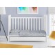 Σεντόνια Βρεφικά Κούνιας Σετ Bebe Sweet Dreams 552 Grey Cotton Dimcol (120x160) 3Τεμ