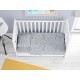 Σεντόνια Βρεφικά Κούνιας Σετ Bebe Sweet Dreams 552 Grey Cotton Dimcol (120x160) 3Τεμ