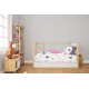 Σεντόνια Βρεφικά Κούνιας Σετ Bebe Rainbow 575 White-Pink Cotton Dimcol (120x160) 3Τεμ