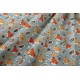 Κατωσέντονο Κούνιας Bebe Forest Fox 528 Pale Cyan Cotton Dimcol (70x140+15) Με Λάστιχο 1Τεμ