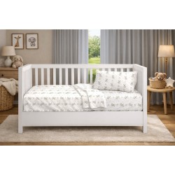 Παπλωματοθήκη Βρεφική Κούνιας Baby Newborn Bear 717 White-Grey Cotton Dimcol (120x160) 1Τεμ Παπλωματοθήκη Βρεφική Κούνιας Baby Newborn Bear 717 White-Grey Cotton Dimcol (120x160) 1Τεμ