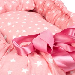 Βρεφική Φωλιά Με Μαξιλάρι Σετ Bebe Star 34 Coral Cotton Dimcol (90x110) 2Τεμ