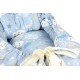 Βρεφική Φωλιά Με Μαξιλάρι Σετ Bebe Good Night 38 Sky Blue Cotton Dimcol (90x110) 2Τεμ