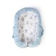 Φωλιά Ύπνου Bebe Bear's Nest 03 White-Sky Blue Cotton Dimcol (85x60x15) 1Τεμ
