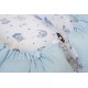 Φωλιά Ύπνου Bebe Bear's Nest 03 White-Sky Blue Cotton Dimcol (85x60x15) 1Τεμ