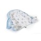 Φωλιά Ύπνου Bebe Bear's Nest 03 White-Sky Blue Cotton Dimcol (85x60x15) 1Τεμ
