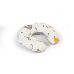 Μαξιλάρι Θηλασμού Bebe Rainbow 01 White-Grey Cotton Dimcol (60x50x15) 1Τεμ