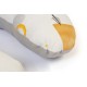 Μαξιλάρι Θηλασμού Bebe Rainbow 01 White-Grey Cotton Dimcol (60x50x15) 1Τεμ