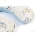 Μαξιλάρι Θηλασμού Bebe Bear's Nest 03 White-Sky Blue Cotton Dimcol (60x50x15) 1Τεμ