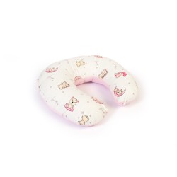 Μαξιλάρι Θηλασμού Bebe Bear's Nest 04 White-Pink Cotton Dimcol (60x50x15) 1Τεμ Μαξιλάρι Θηλασμού Bebe Bear's Nest 04 White-Pink Cotton Dimcol (60x50x15) 1Τεμ