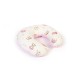 Μαξιλάρι Θηλασμού Bebe Bear's Nest 04 White-Pink Cotton Dimcol (60x50x15) 1Τεμ