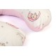 Μαξιλάρι Θηλασμού Bebe Bear's Nest 04 White-Pink Cotton Dimcol (60x50x15) 1Τεμ