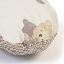 Μαξιλάρι Θηλασμού Bebe Bear's Nest 05 White-Grey Cotton Dimcol (60x50x15) 1Τεμ Μαξιλάρι Θηλασμού Bebe Bear's Nest 05 White-Grey Cotton Dimcol (60x50x15) 1Τεμ