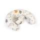 Μαξιλάρι Εγκυμοσύνης - Θηλασμού 2 Σε 1 Bebe Rainbow 01 White-Grey Cotton Dimcol (155 x 35 x 20) 1Τεμ