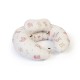 Μαξιλάρι Εγκυμοσύνης - Θηλασμού 2 Σε 1 Bebe Bear's Nest 04 White-Pink Cotton Dimcol (155 x 35 x 20) 1Τεμ