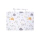 Ποδιά Θηλασμού Bebe Rainbow 01 White-Grey Cotton Dimcol (105x70) 1Τεμ
