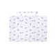 Ποδιά Θηλασμού Bebe Bear's Nest 05 White-Grey Cotton Dimcol (105x70) 1Τεμ