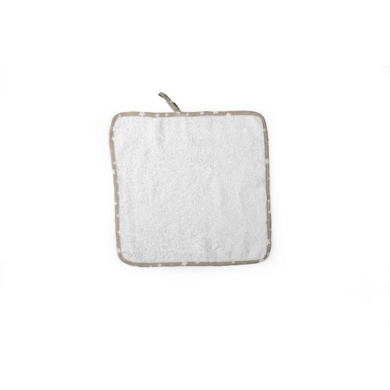 Λαβέτα 'Ωμου Bebe 39 White-Elephant Cotton Dimcol (30x30) 1Τεμ