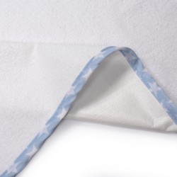 Σελτεδάκι Αδιάβροχο Bebe Stars 59 White-L.Blue Cotton Dimcol (67x90) 1Τεμ