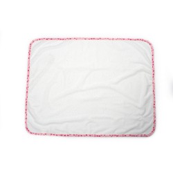 Σελτεδάκι Αδιάβροχο Bebe Floral 61 White-Coral Cotton Dimcol (50x80) 1Τεμ
